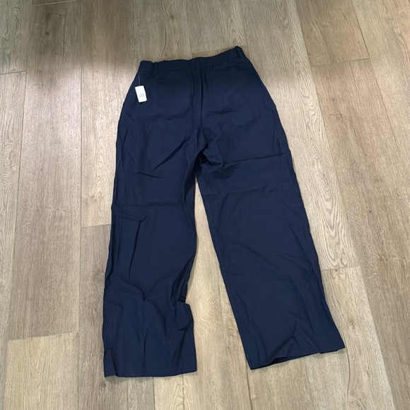 NWT! GAP Navy Blue 365 High Rise Linen-Blend Trousers - Multiple Sizes🔹 - Picture 10 of 13